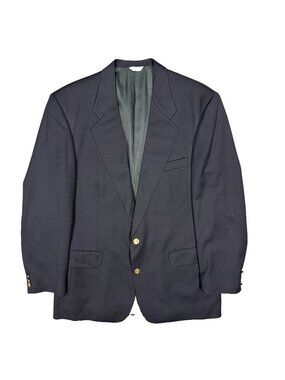 Vintage Coppley Blazer Blue Wool Sport Coat Made in Canada 40L